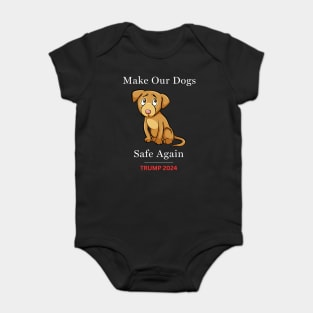 Donald Trump 2024 Funny Dog Baby Bodysuit